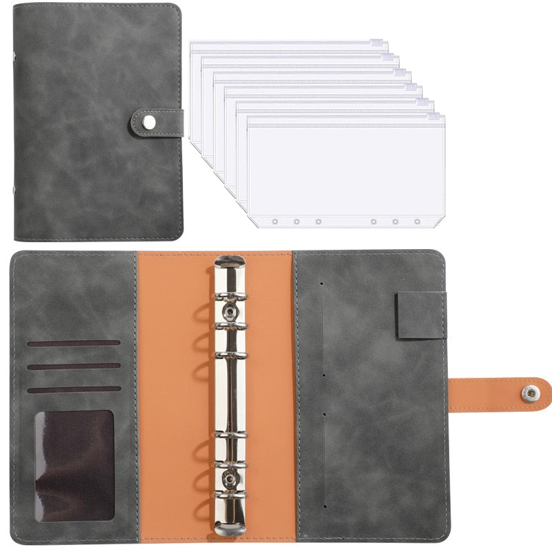 BowLift | Financial Planner Leather Multi Pocket Bill Organizer Notebook