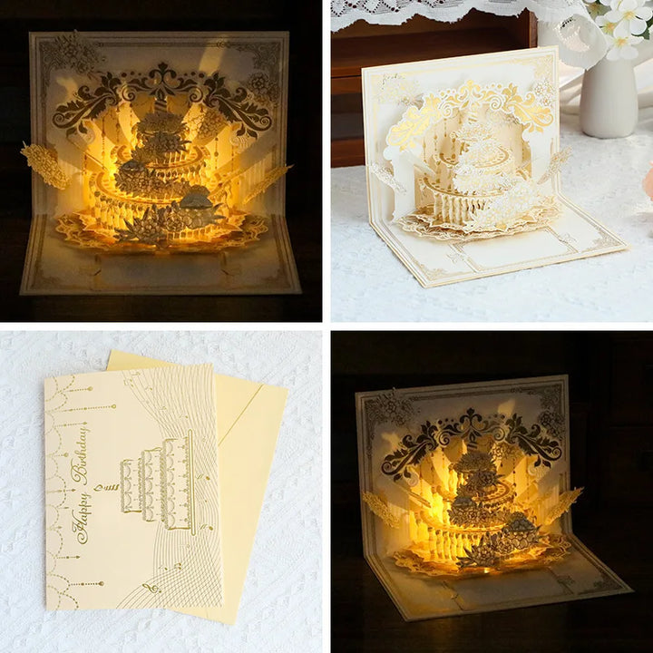 BowLift | Illuminated Pop Up Birthday Gift Card