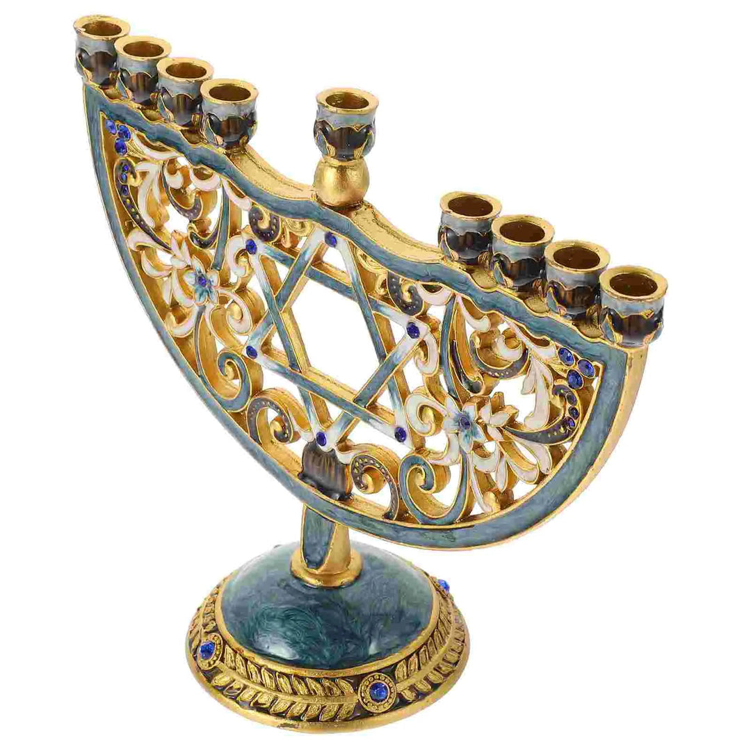 BowLift | Auriona Menorah Candle Holder | Chanukah Candelabrum & Table Decoration | Wedding & Holiday Decoration | Luxurious Elegance