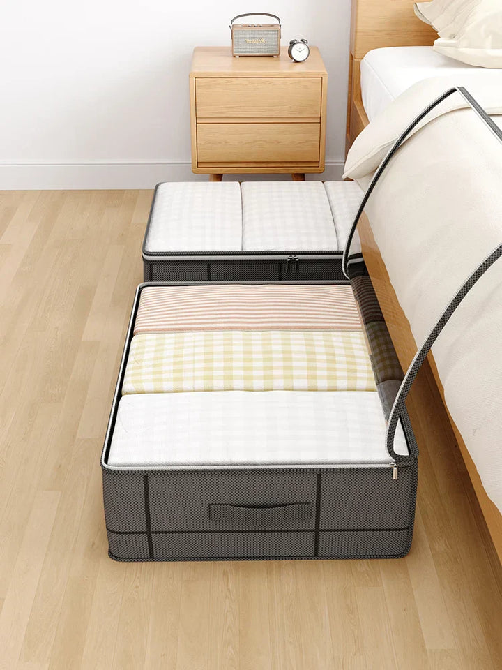 BowLift | Hidevera Underbed Bag | Foldable & With Window | Tear-Resistant & Breathable | For Bedding & Clothing