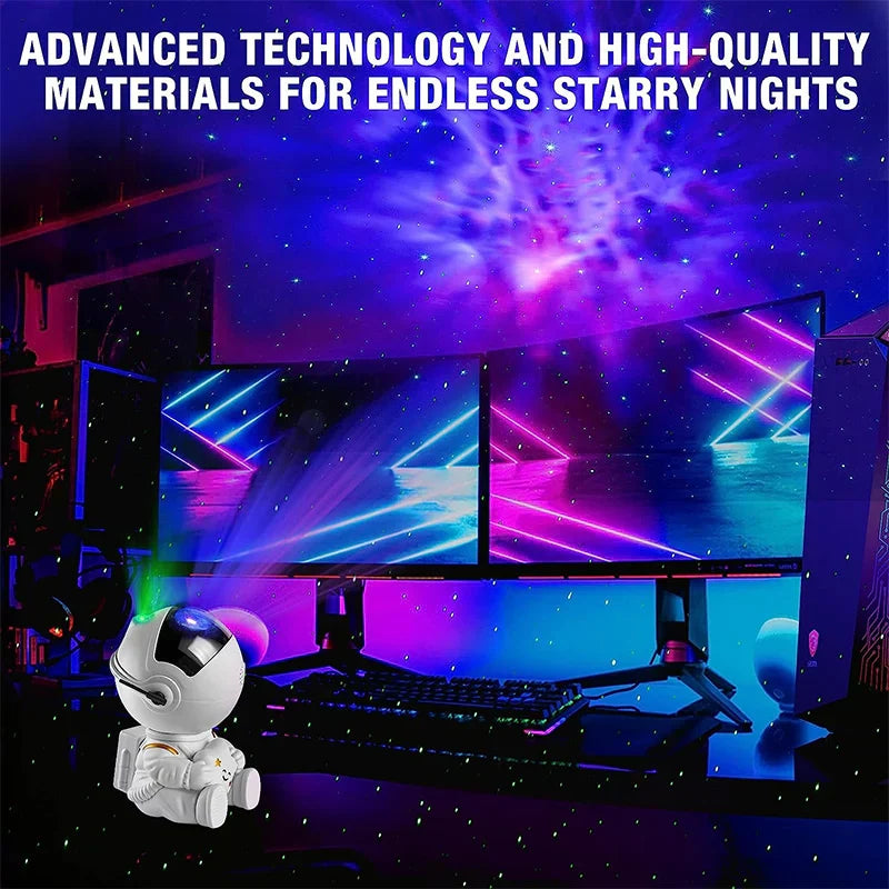 BowLift | Astronaut LED Projector, Galaxy, Stars, Sky