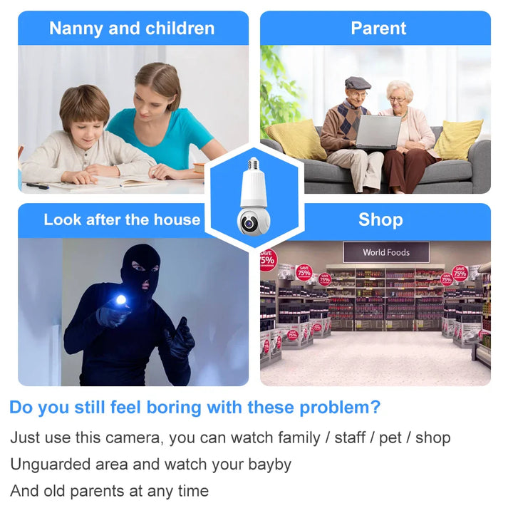 BowLift | Smart Bulb Security Camera