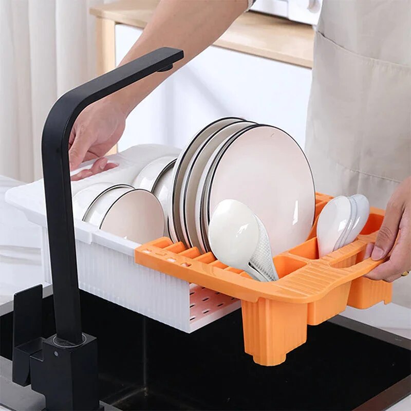 BowLift | Efficient Kitchen Retractable Dish Drain Rack