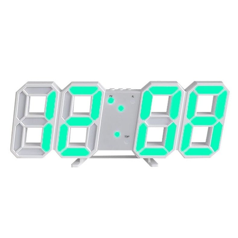 BowLift | LumiSync 3D LED Wall Clock – Modern Digital Clock with Dimmer Lighting