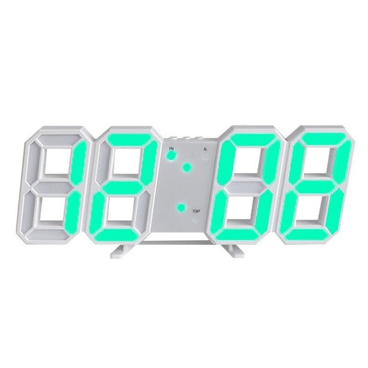 BowLift | LumiSync 3D LED Wall Clock – Modern Digital Clock with Dimmer Lighting