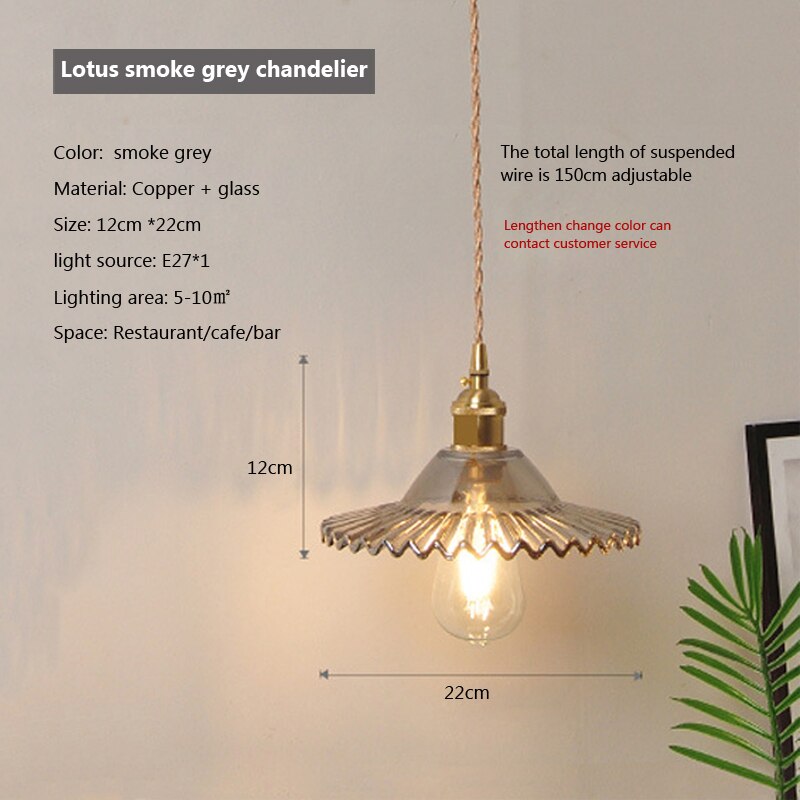 BowLift | Nordic Brilliance Transparent Glass Pendant Lamp