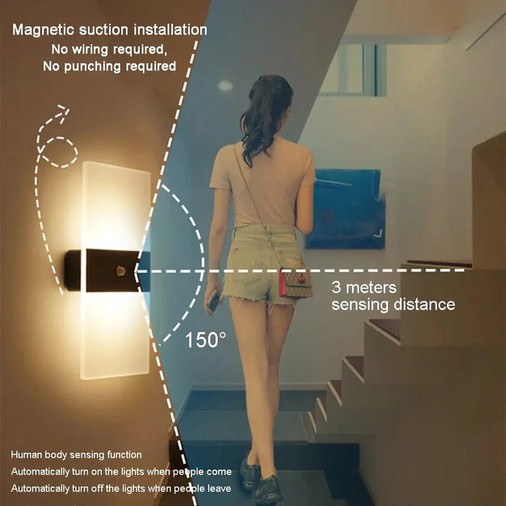 BowLift | Éclatante - Touch Panel Wall Light USB rechargeable