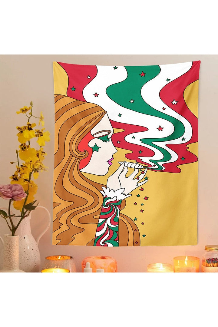 Trippy Girl Tapestry | Bowlift