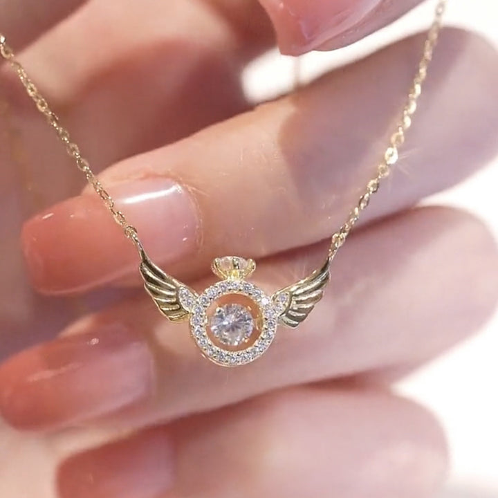BowLift | Lucky Wings Pendant Zircon Necklace