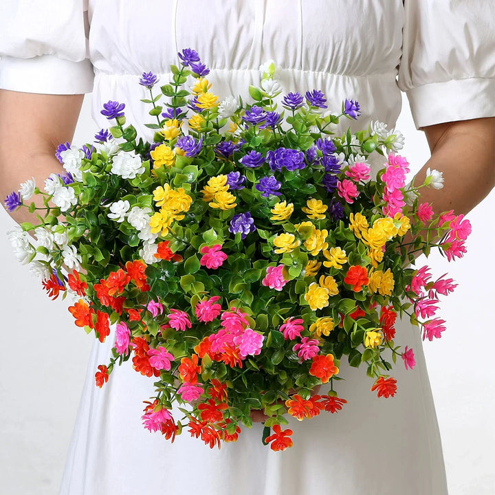BowLift | Artificial Flowers FloraSun | UV-resistant & Weatherproof | Hanging Decorative Plants for Garden & Balcony | Easy Care & Evergreen