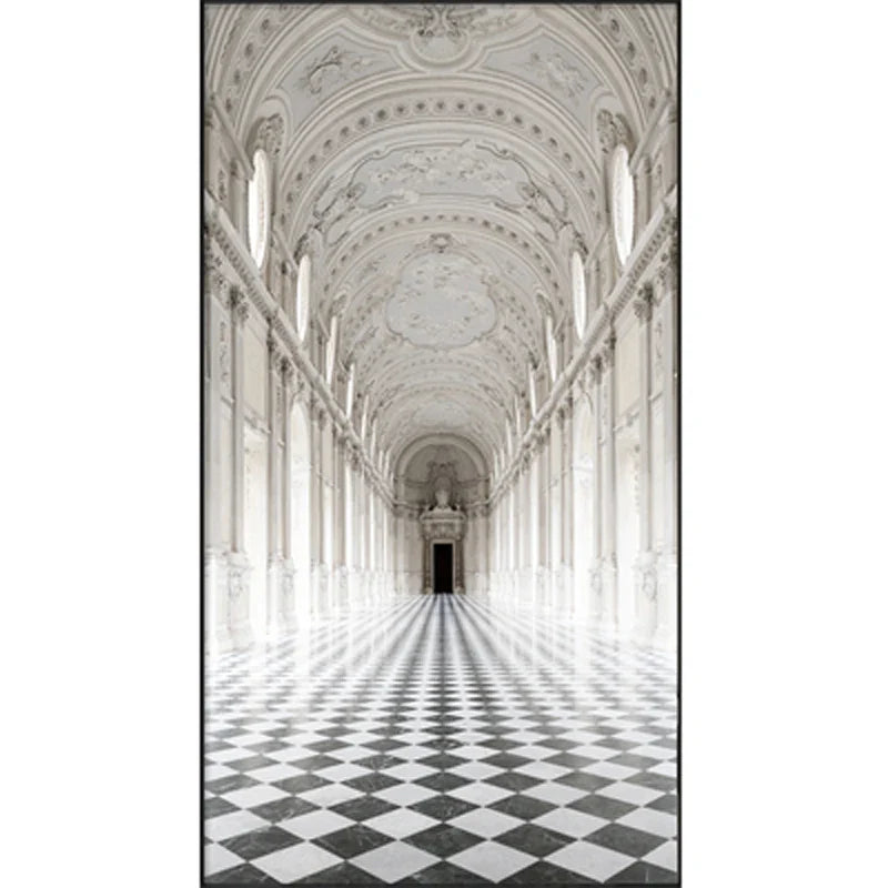 Modern Abstract Minimalist Arches Architecture Wall Art Fine Art Canvas Prints Pictures For Entrance Hall Foyer Living Room Home Office Decor | Bowlift
