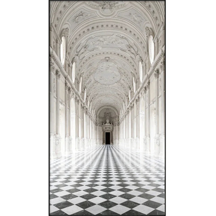 Modern Abstract Minimalist Arches Architecture Wall Art Fine Art Canvas Prints Pictures For Entrance Hall Foyer Living Room Home Office Decor | Bowlift