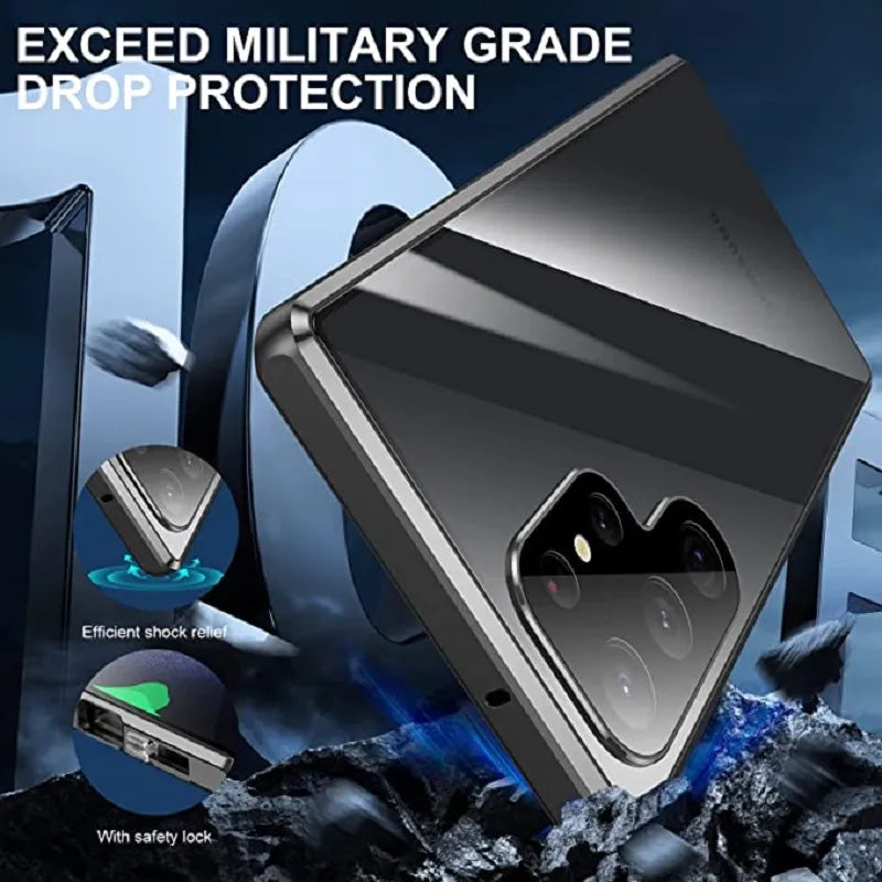 BowLift | Metal Aluminum Alloy 360 Case with Safety Closure for Samsung Galaxy S24-S23 Series