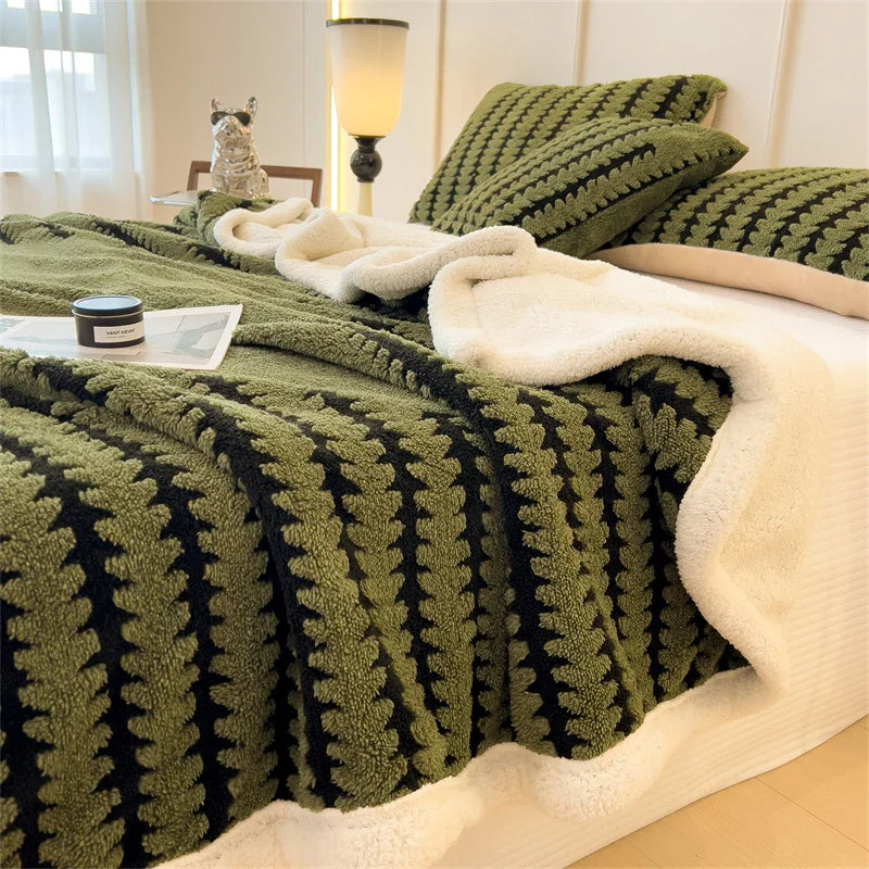 BowLift | Velvory | Extra Thick Cozy Blanket | Super Soft Flannel & Velvet Blanket | Skin Friendly, Fluffy & Warming | Luxury Blanket for Bed, Sofa & Travel