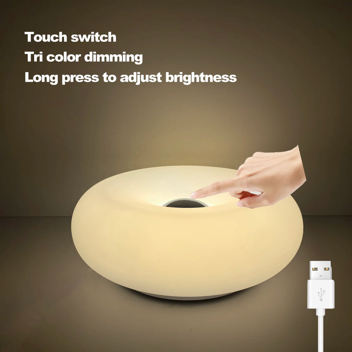 BowLift | Table lamp Luminoro Bauhaus | USB & Touch | RGB 16 colors with remote control | Ambient light for living & bedroom