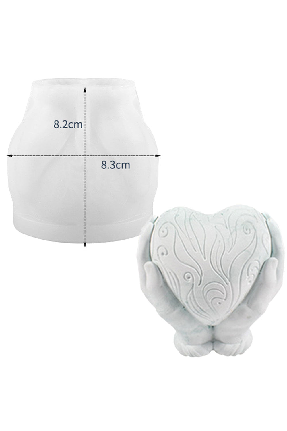 Heart-shaped silicone mold | Bowlift