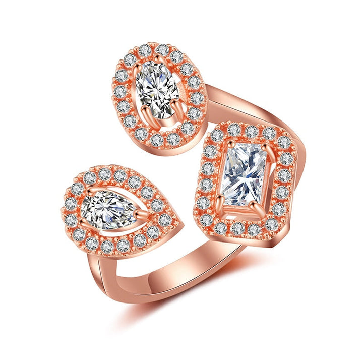 BowLift | Water Drop Zircon Chic Adjustable Ring