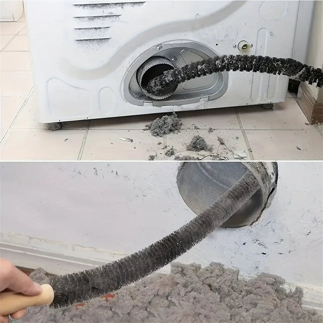 BowLift | Dustello Cleaning Brush with Wooden Handle | Flexible & Extra Long | For Radiators, Pipes & Furniture Gaps | 70–75 cm
