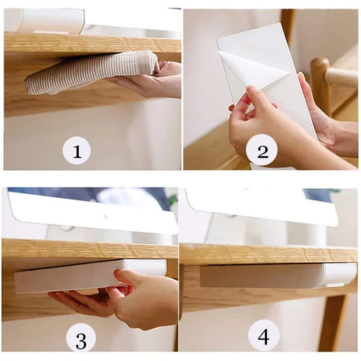 BowLift | Self-Adhesive Desk Hidden Storage Box