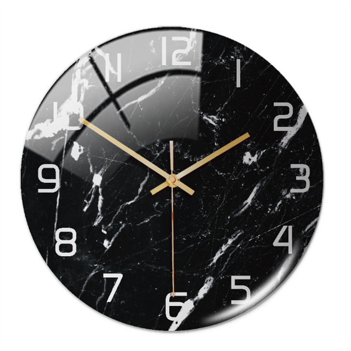 BowLift | Stylish Marble Wall Clock with Silent Mechanism