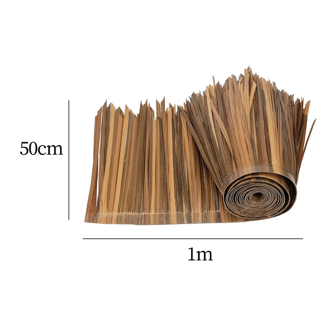 BowLift | Palmora Palm Roof Mat | Tropical Look for Garden & Balcony | UV Resistant & Cuttable | 100×50 cm