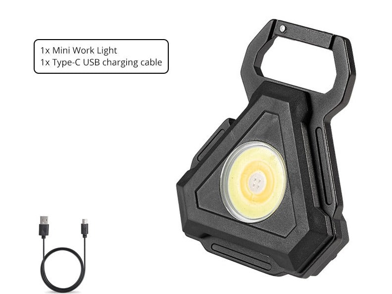BowLift | Mini LED Flashlight USB Bottle Opener Keychain