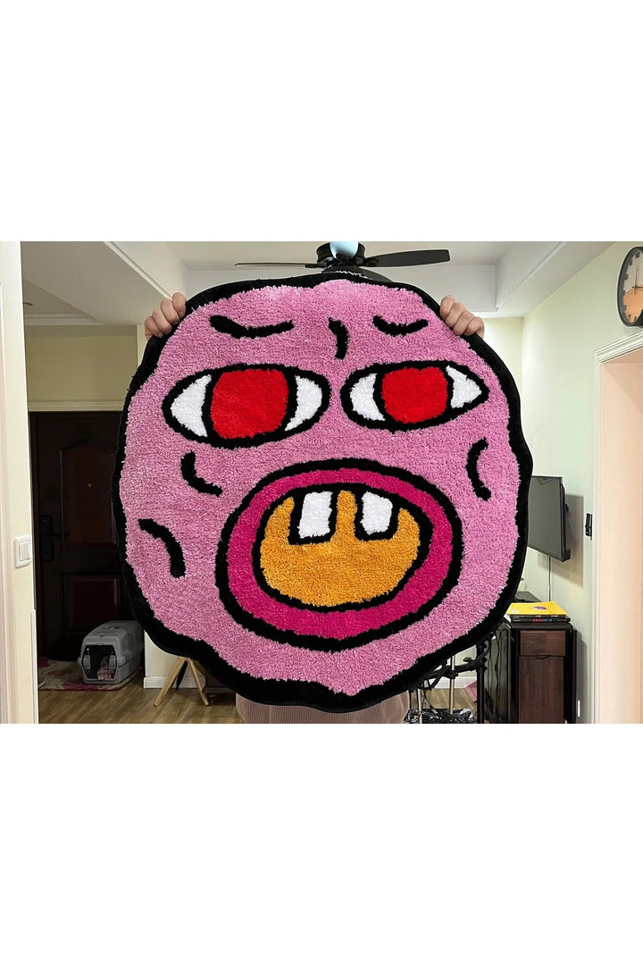 Bomb Pink Cartoon Carpet | Bowlift