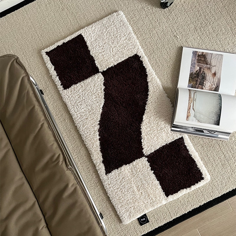 Wavy Grid Mini Rug | Bowlift