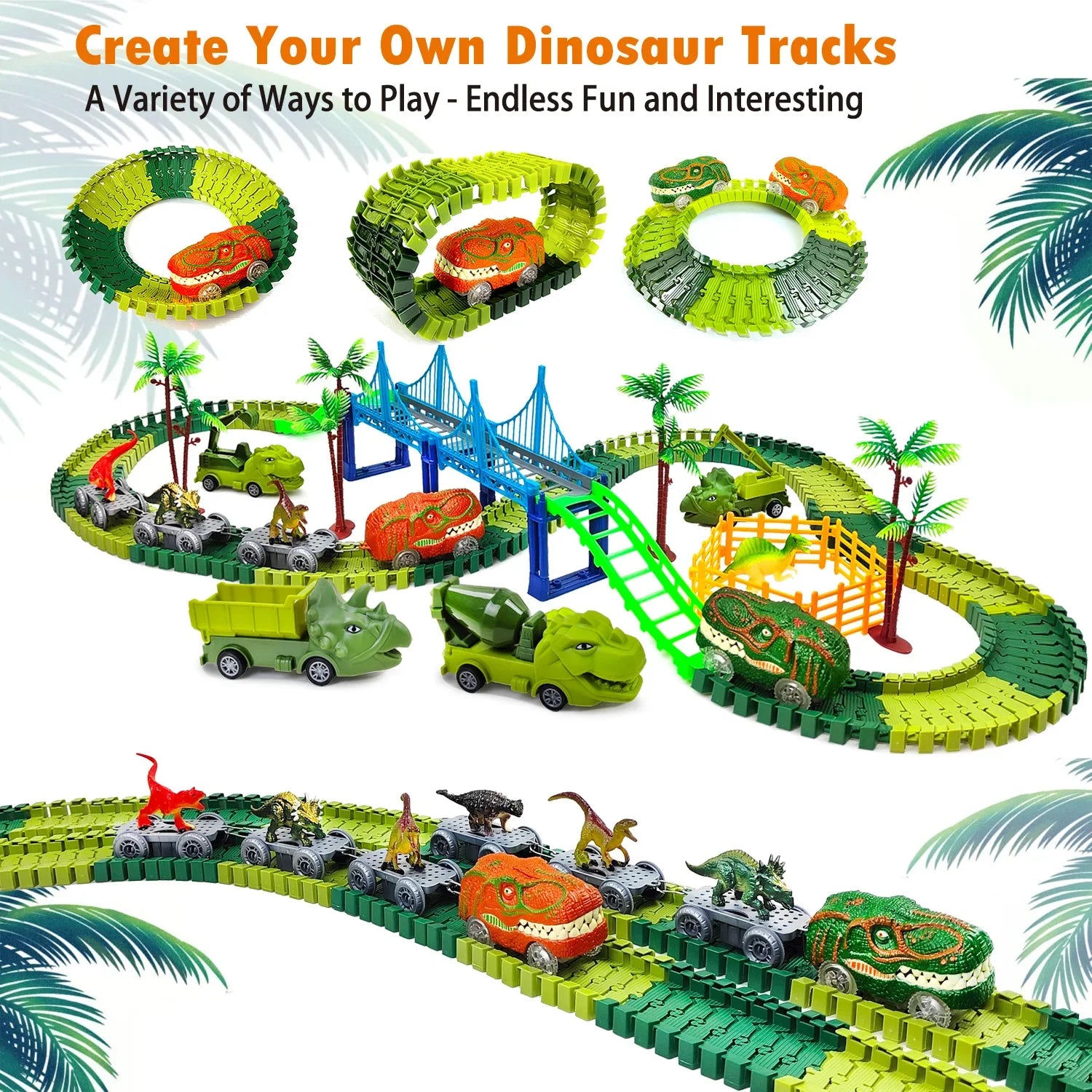 BowLift | Electric Magic Climbing Dinosaur Track Toy
