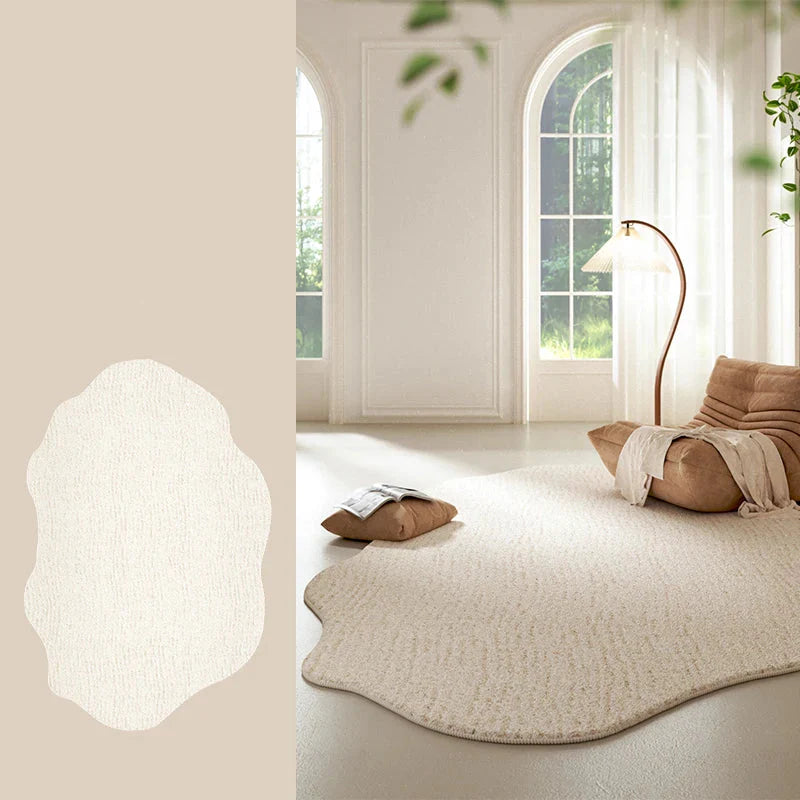BowLift | Cream Colored Striped Rug