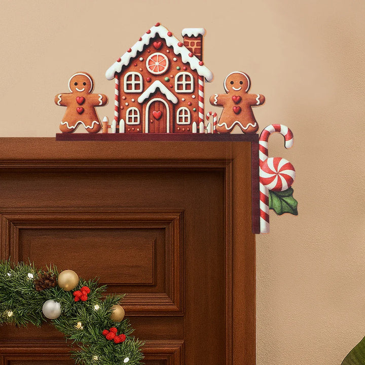 BowLift | Christmas Wooden Decoration FrostiHome | Santa Claus & Snowman | Wooden Door Sign & Corner Decoration | Christmas & New Year 2026