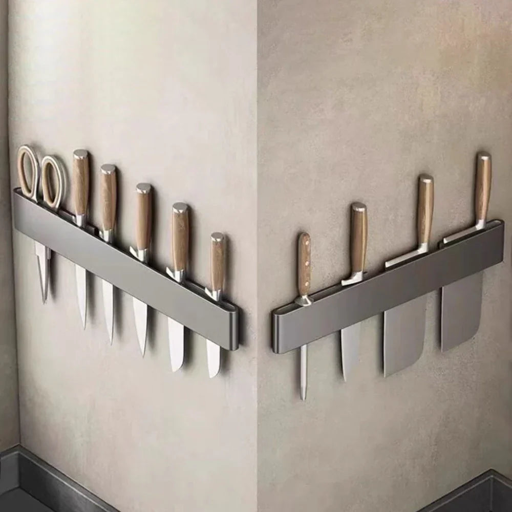 BowLift | Knife holder - Knifey - Stainless steel - Multi-function shelf