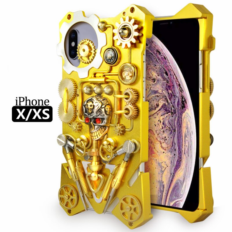 BowLift | Mechanic Skull Cyberpunk Style iPhone Case