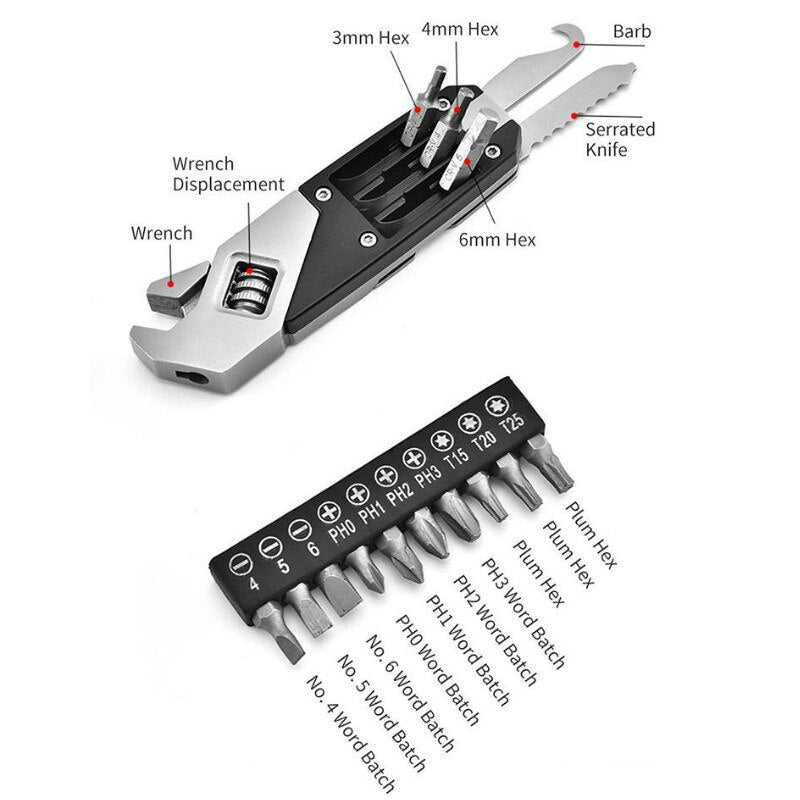 Pro Expert Foldable Stainless Steel Wrench Tool Set | Bowlift