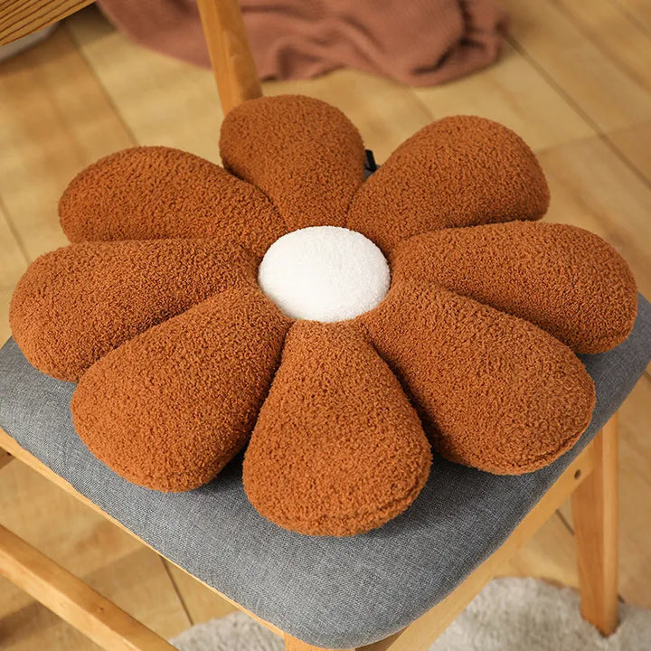 Boucle Plush Flower Cushion | Bowlift