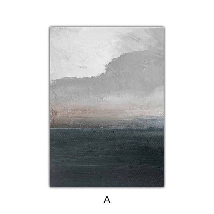 Sunset Lake Landscape Abstract Wall Art Fine Art Canvas Prints Pictures For Modern Apartment Living Room Home Office Art Decor | Bowlift