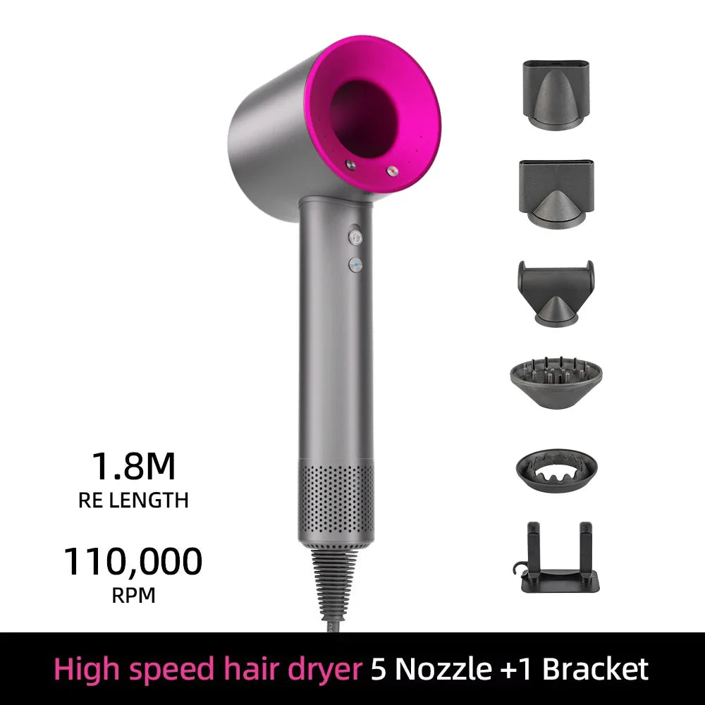 BowLift | Ion Hair Dryer | 200 Million Negative Ions | Intelligent Temperature Control | 110,000 RPM