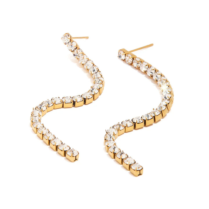 BowLift | 18k Dainty Diamond Tassel Earrings