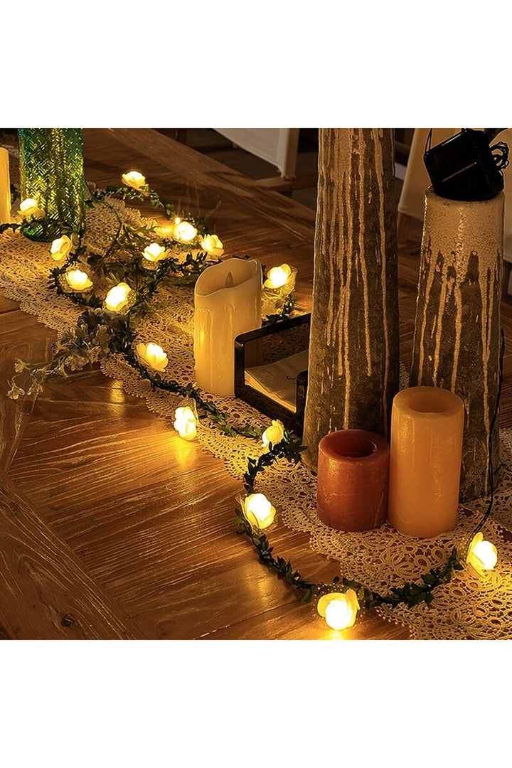 Rose Petal LED String Lights | Bowlift