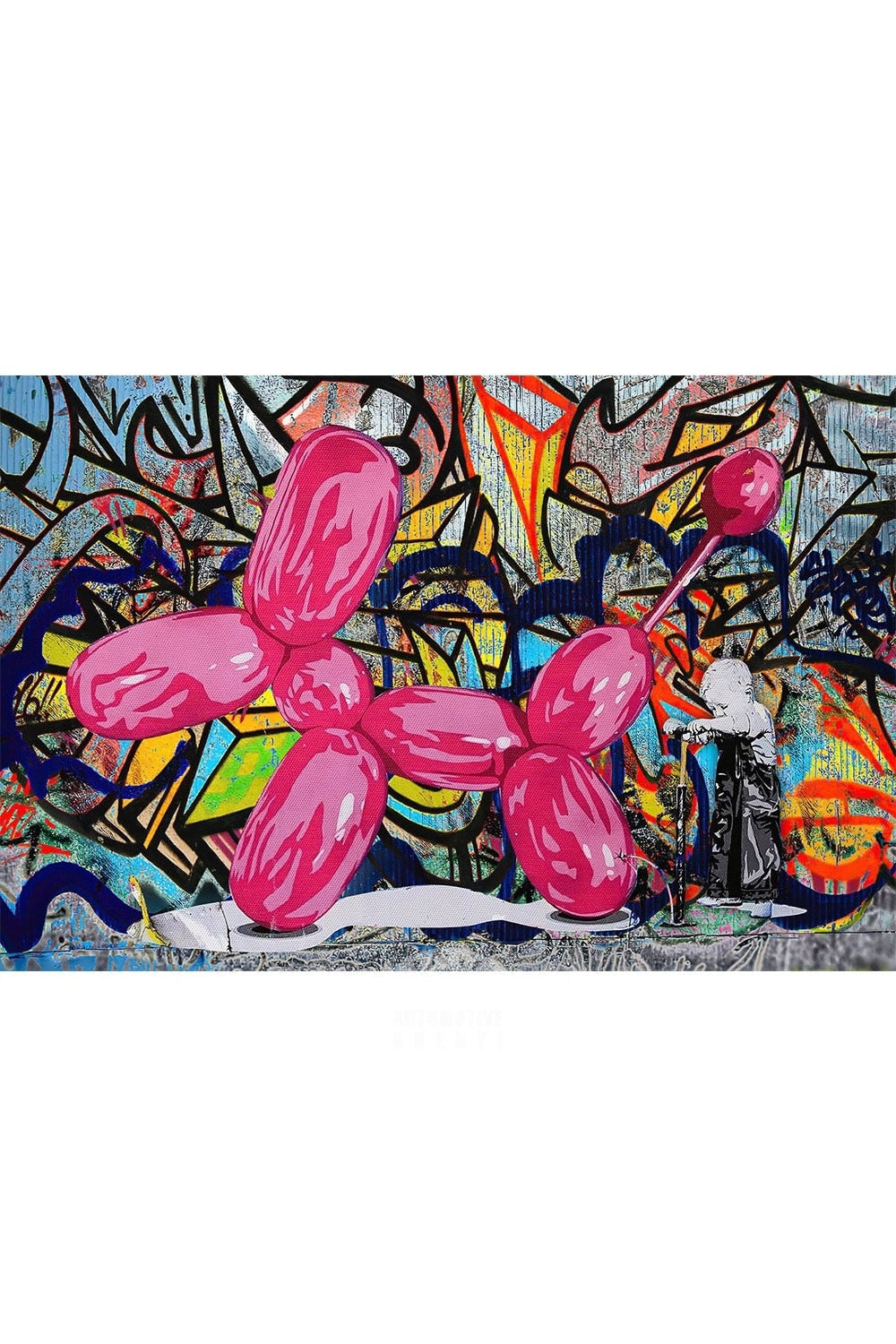 matching Graffiti Balloon Poster | Bowlift