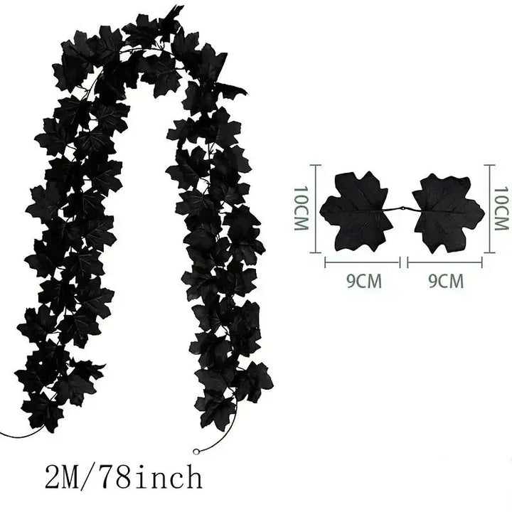 BowLift | Aurelia Autumn Wreath | Artificial Maple Leaf Garland | 200 cm | Decor for Home & Garden