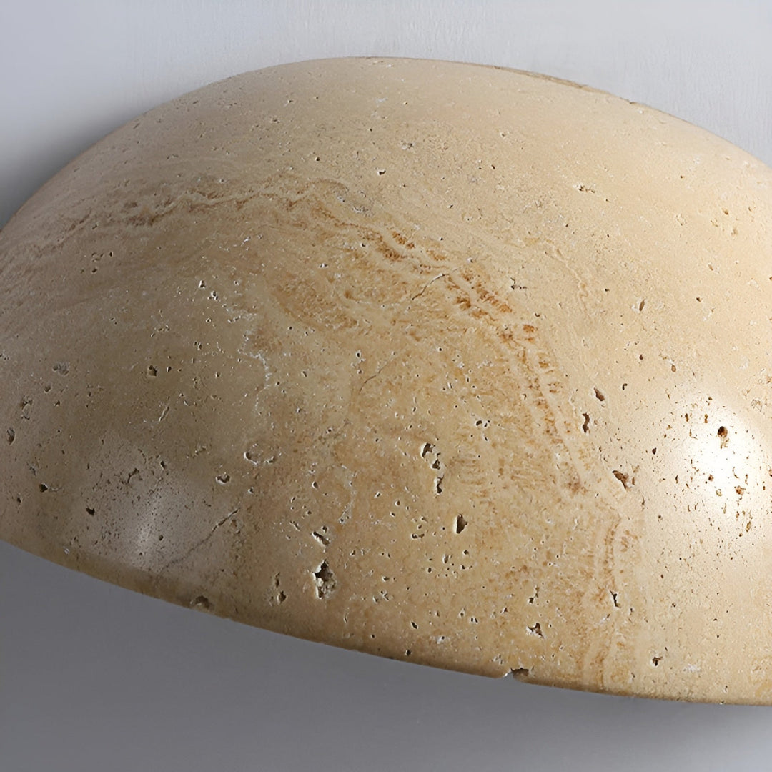 Half-Round LED Wabi-Sabi Wall Lamp - ZenGlow | Bowlift