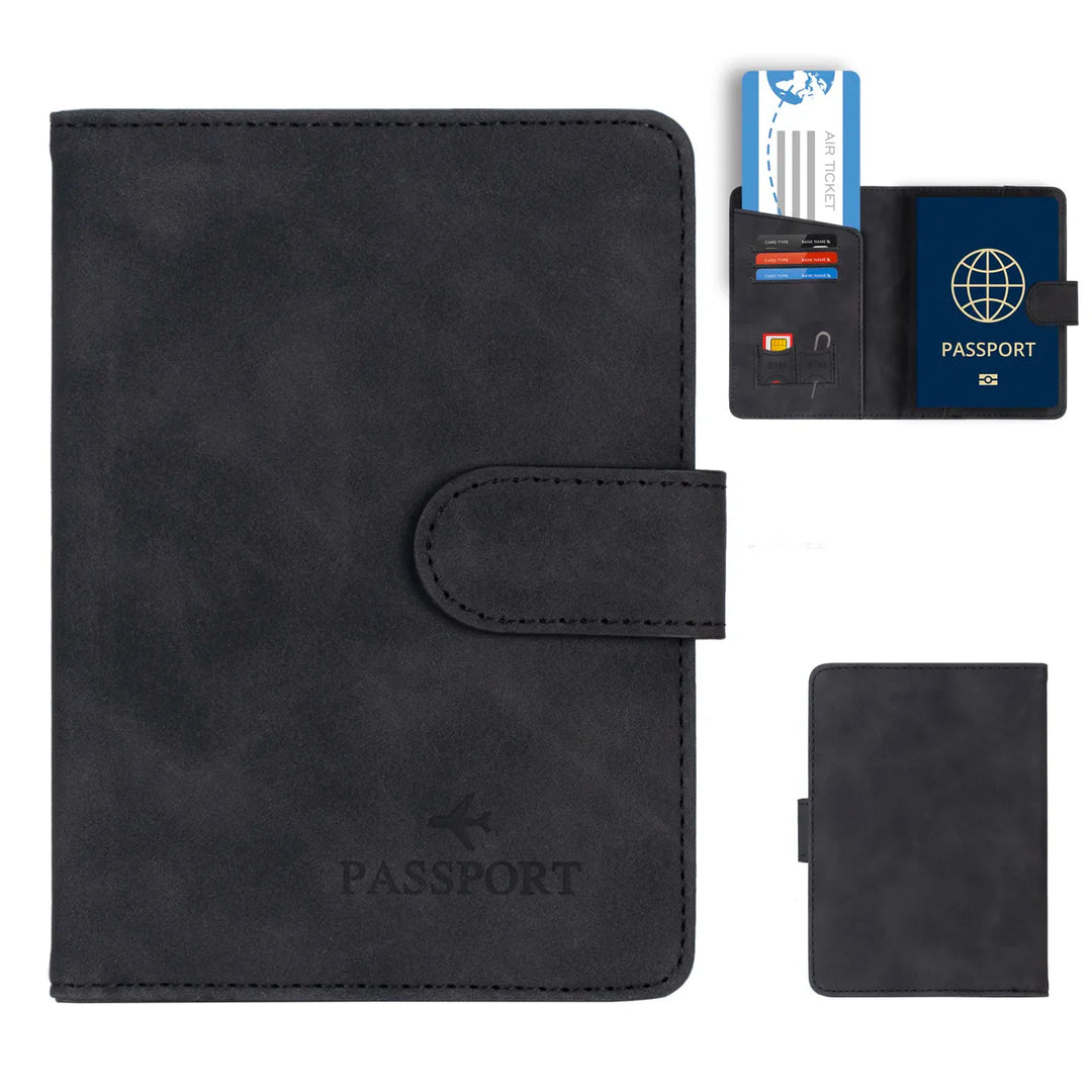 BowLift | Passport holder Travello | RFID protection | Real leather look | For women & men