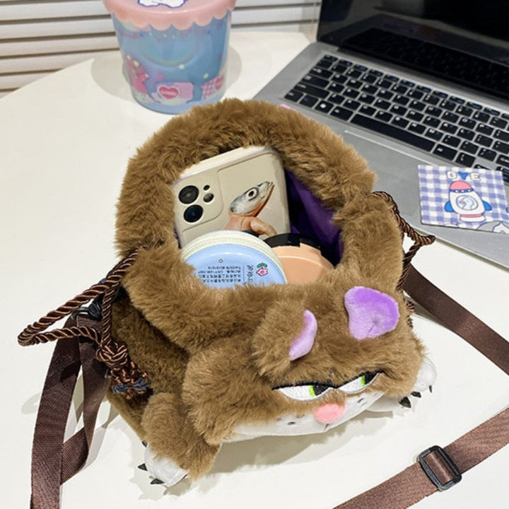 BowLift | Bored Plush Cat Shoulder Bag
