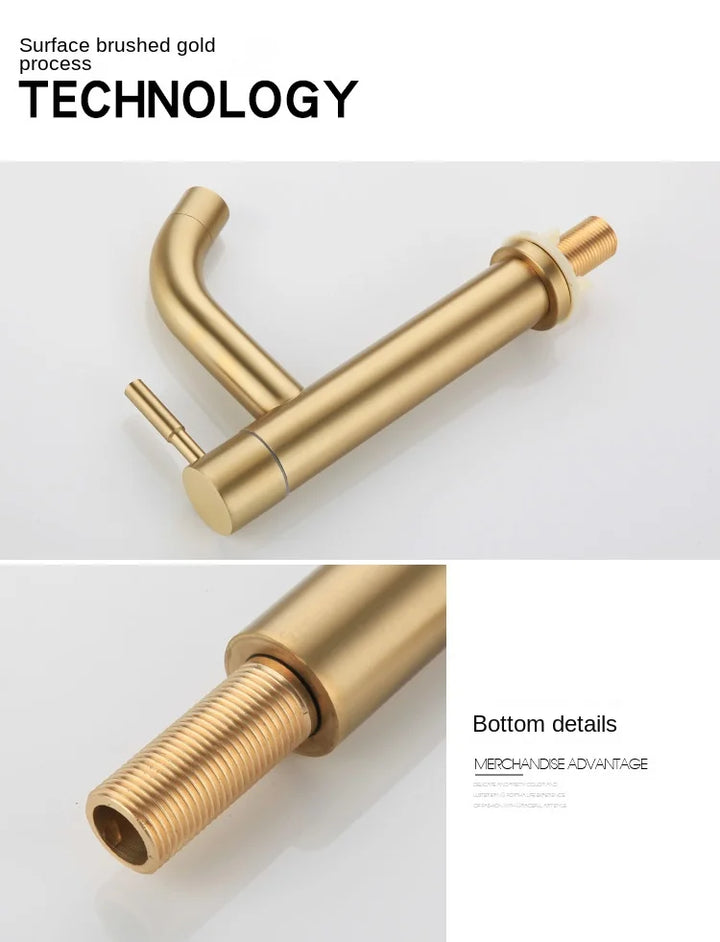 Classic Sink Faucet | Stainless Steel | Single Lever Mixer | Ceramic Valve Bowlift