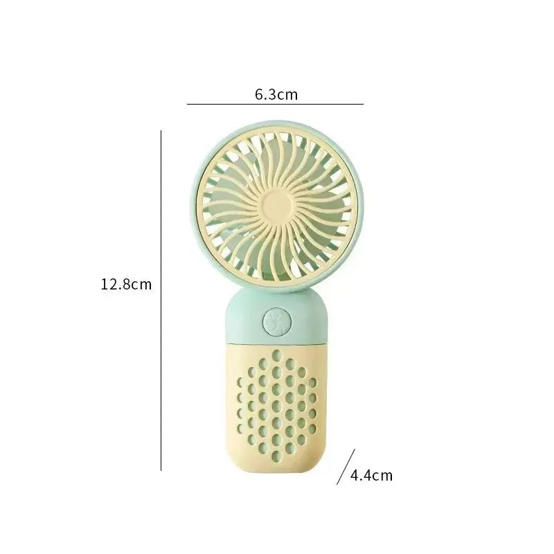 BowLift | BriseBär Mini Hand Fan | Portable & Rechargeable | Quiet & Fragrance Function | Pastel Colors