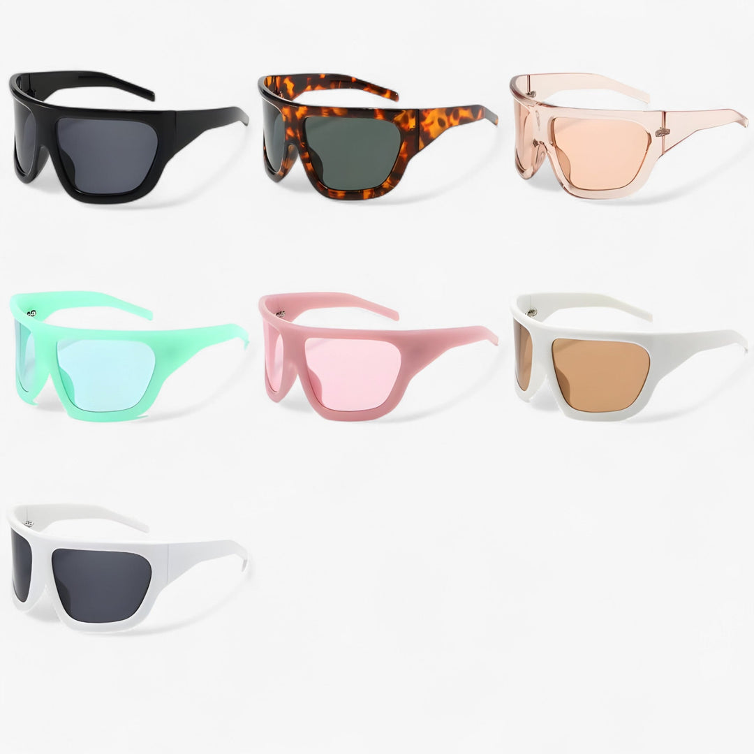 Oversized Steampunk Sports Sunglasses with Wraparound Design – Ignix | Bowlift