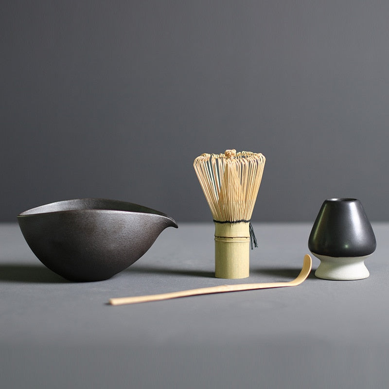 BowLift | TenchaTime | Complete Matcha Set – Bamboo Whisk & Ceramic Bowl – Authentic Japanese Tea Kit