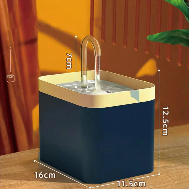 BowLift | Ultra-quiet Pet Water Fountain with Intelligent Filtration - 1.5 l Stainless Steel