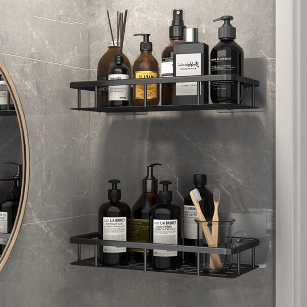 BowLift | Metal Suction Cup Bathroom Shelves